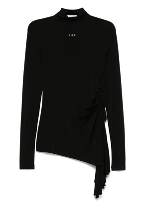 Off-White draped mini dress - Black