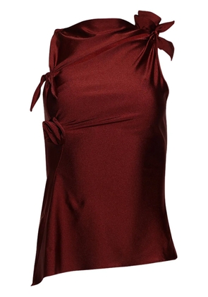 Coperni asymmetric flower top - Red