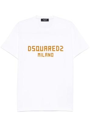 DSQUARED2 flocked-logo T-shirt - White