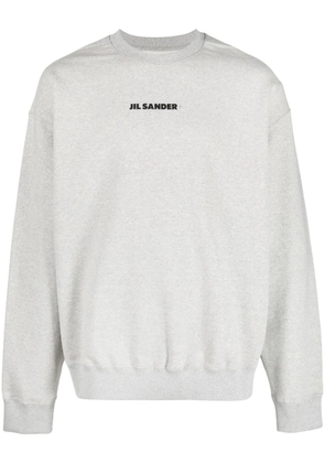 Jil Sander logo-print cotton sweatshirt - Grey