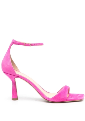 Giuliano Galiano 75mm heel suede sandals - Pink