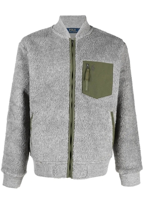 Polo Ralph Lauren Polo Pony fleece bomber jacket - Grey