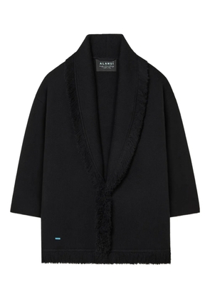 Alanui fringed finest coat - Black
