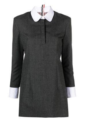 Thom Browne virgin wool shift minidress - Grey