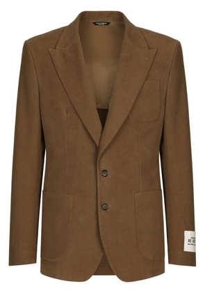 Dolce & Gabbana single-breasted suit jacket - Neutrals