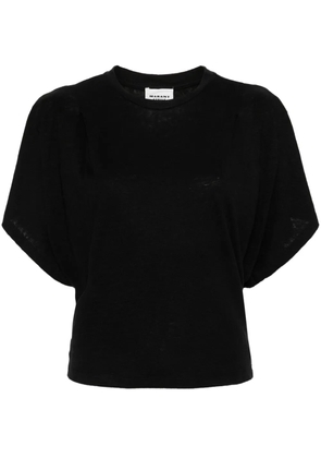 MARANT ÉTOILE Kyanza linen T-shirt - Black
