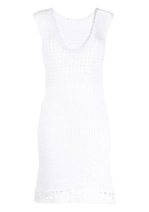 Prada Pre-Owned crochet cotton dress - White