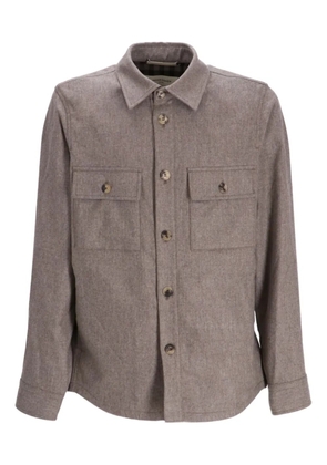 Jacob Cohën buttoned-pockets jacket - Brown