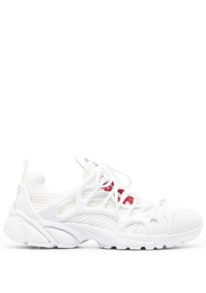 44 LABEL GROUP panelled-design low-top sneakers - White