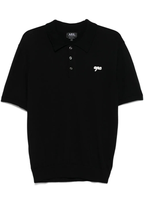 A.P.C. Gregorio polo shirt - Black