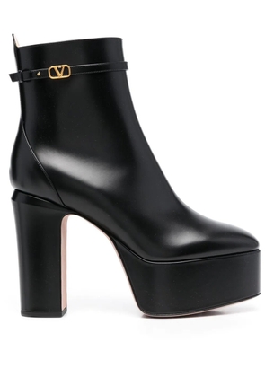 Valentino Garavani 120mm Tan-Go platform ankle boots - Black