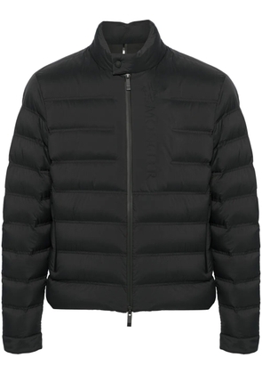 Moncler logo-embossed quilted jacket - Black