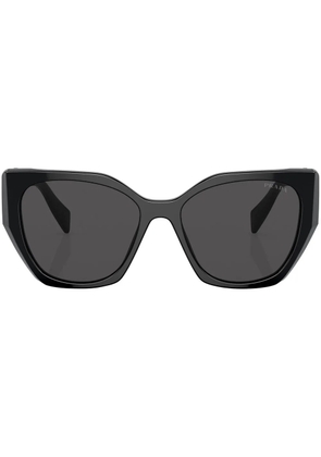 Prada Eyewear logo-plaque cat-eye sunglasses - Black