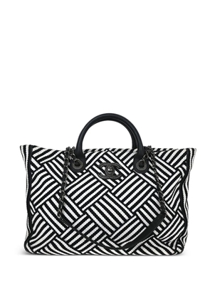 CHANEL Pre-Owned 2016-2017 small New Deauville 2way tote bag - White