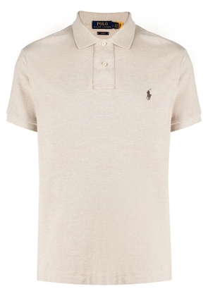 Polo Ralph Lauren logo-embellished polo shirt - Neutrals
