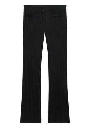 Courrèges tailored pinstripe trousers - Black