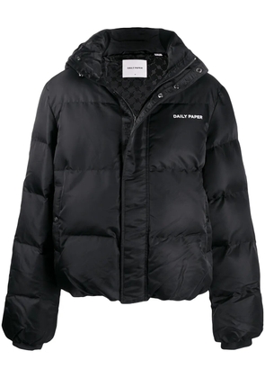 Daily Paper logo-print down jacket - Black