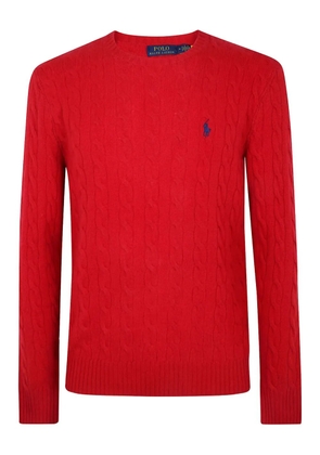 Polo Ralph Lauren cable-knit logo knitwear - Red