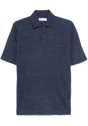 Brunello Cucinelli short-sleeve polo shirt - Blue