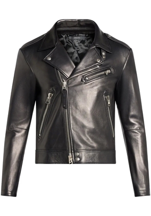 TOM FORD leather biker jacket - Black