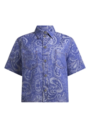 ETRO paisley jacquard shirt - Purple