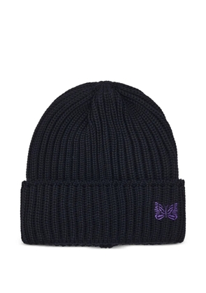 Needles ribbed butterfly beanie - Black