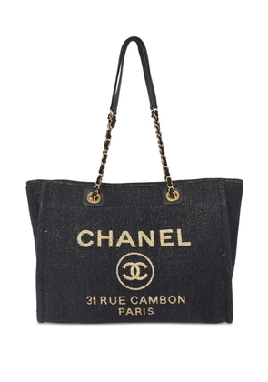 CHANEL Pre-Owned 2019 small Deauville tote bag - Blue