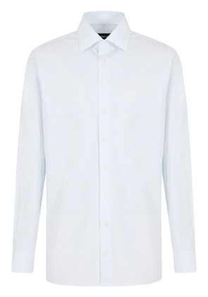 Giorgio Armani micro-striped shirt - White