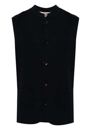 N.Peal Penzance fine-knit vest - Blue