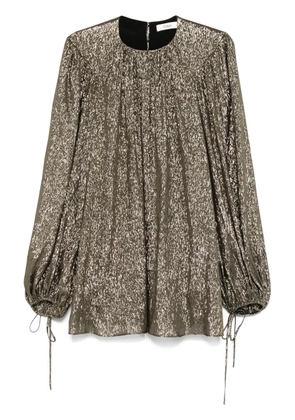 Chloé lamé blouse - Gold