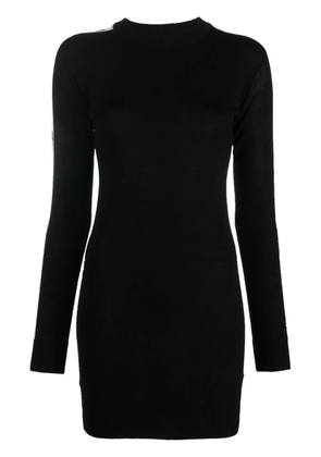 Chiara Ferragni logo-tape detail dress - Black