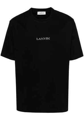 Lanvin logo-embroidered cotton T-shirt - Black