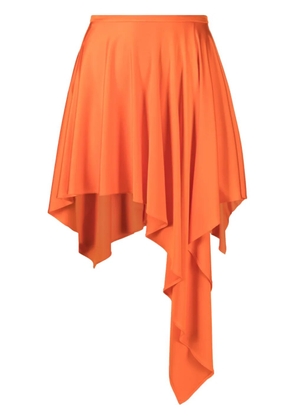 Stella McCartney asymmetric draped skirt - Orange