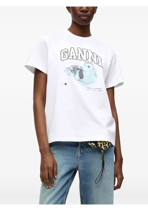 GANNI organic cotton T-shirt - White