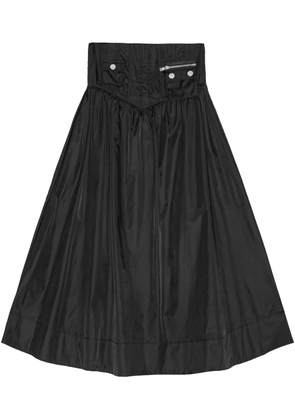 GANNI high-waisted maxi skirt - Black