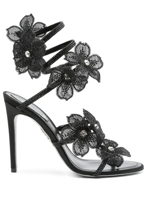 René Caovilla 105mm Floriane sandals - Black