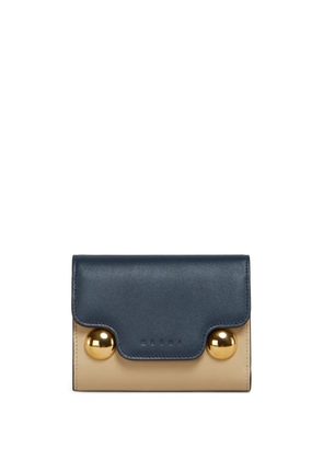 Marni Trunkaroo trifold leather wallet - Neutrals