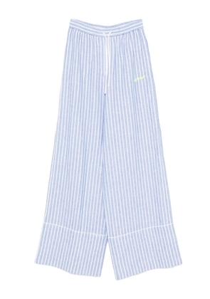 Off-White striped palazzo trousers - Blue