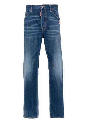 DSQUARED2 logo-pla slim-cut jeans - Blue