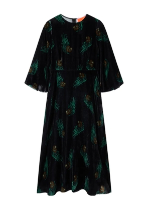 La DoubleJ Sorella printed midi dress - Black