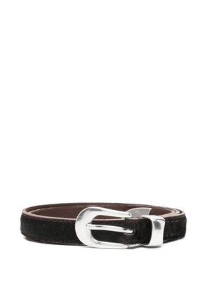 OUR LEGACY calf hair belt - Brown