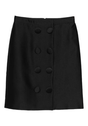 SHUSHU/TONG button-embellished skirt - Black