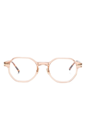 Linda Farrow Axis octagonal-frame glasses - Brown