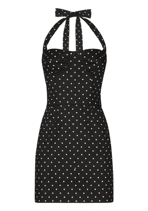 Dolce & Gabbana polka-dot corset minidress - Black