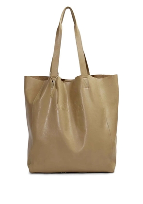 Osklen large leather tote bag - Grey