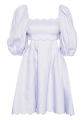 ZIMMERMANN Halliday linen minidress - Purple
