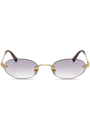 Miu Miu Eyewear round-frame sunglasses - Gold
