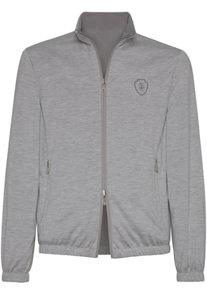 Brunello Cucinelli badge-detail jacket - Grey