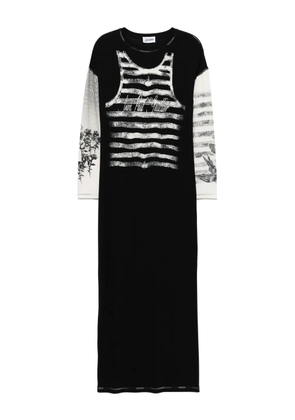 Jean Paul Gaultier Tattoo dress - Black