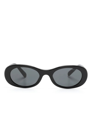 Miu Miu Eyewear Miu Glimpse oval-frame sunglasses - Black